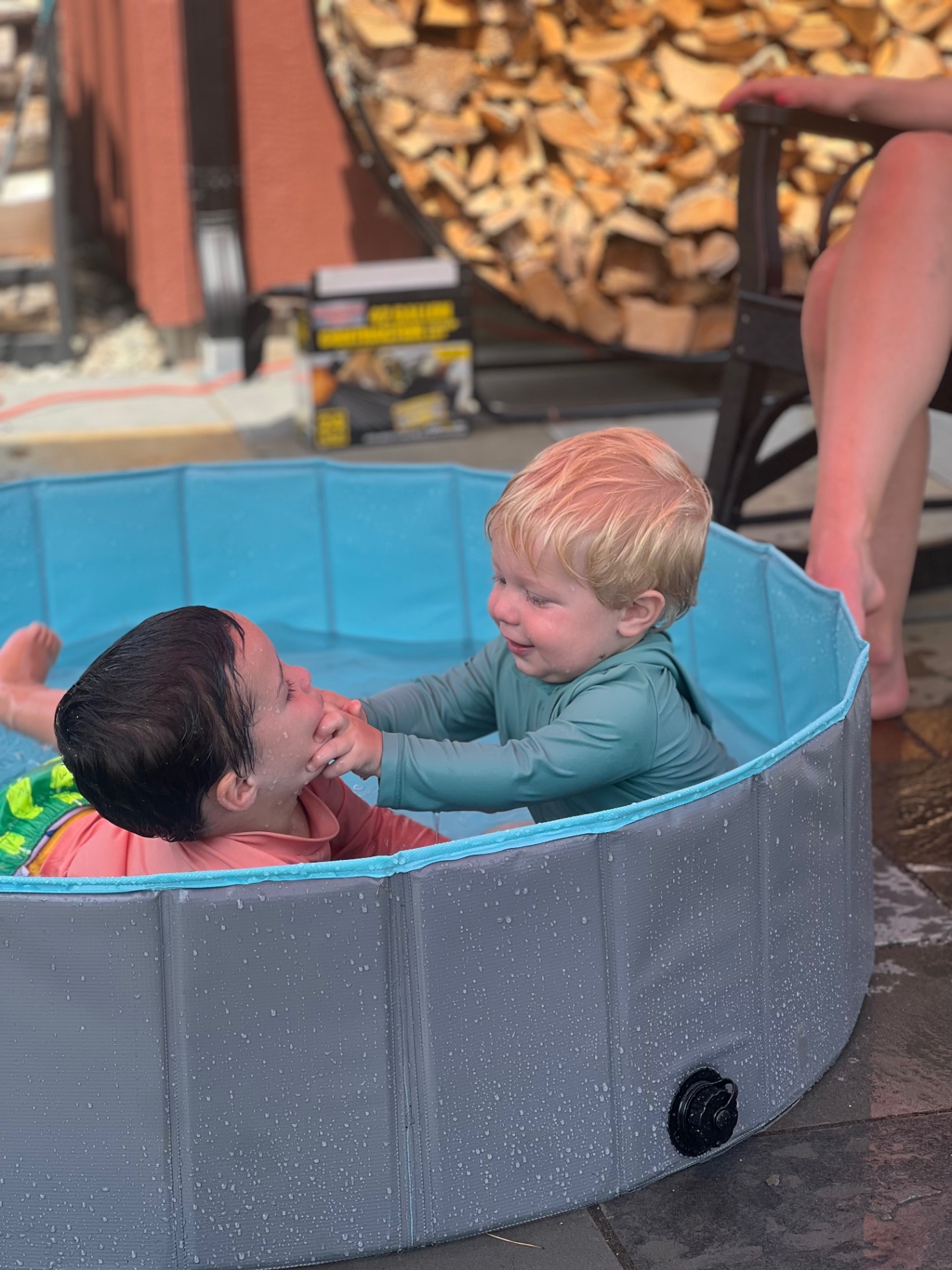 Post-hike cool-down in the cold plunge
