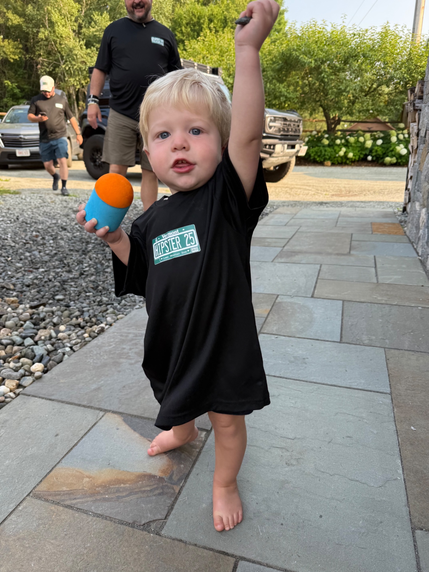 Little hipster repping the HIPSTER 25 Vermont plate tee
